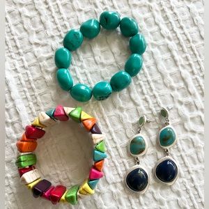 TAGUA bracelets and earrings